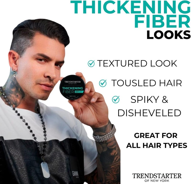 TRENDSTARTER Thickening Fiber - 4oz Medium Hold Matte Finish Hair Clay Pomade - Image 4